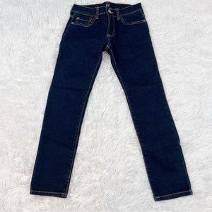 Gap boy’s size 10 stretch skinny jeans in navy blue adjustable waist